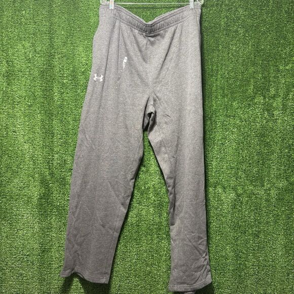 NWT Under Armour Dark Gray Straight Leg Sweat Pants Athletic Men’s Size 3XL - Picture 1 of 5